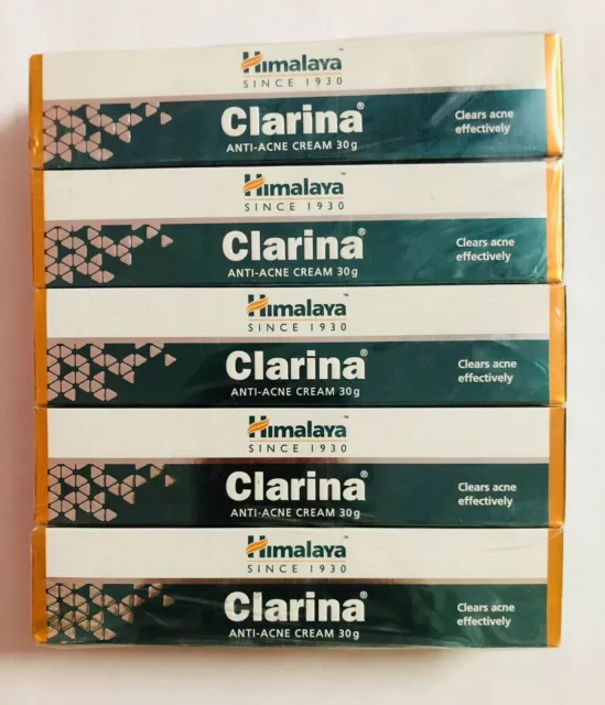 5 x Himalaya Herbals CLARINA ANTI ACNE FACE CREAM 30GM Removes Acne FREE SHIP