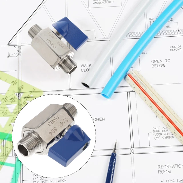 SHUT OFF SWITCH Pipe Valves Shut- Off Valves Tubing Fitting Coupler £24 ...