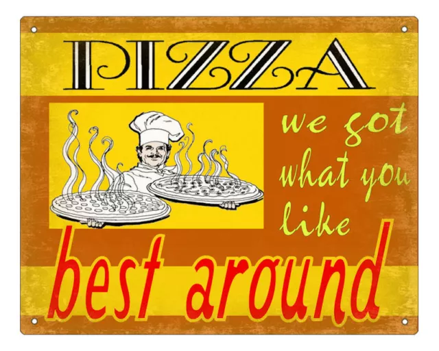 PIZZA PARLOR sign vintage  ITALIAN DINER restaurant DELI art RETRO  wall decor