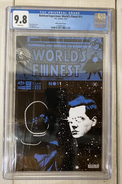 Batman Superman World's Finest #11 - Jack White Variant - CGC 9.8 - 1st Print 🔥