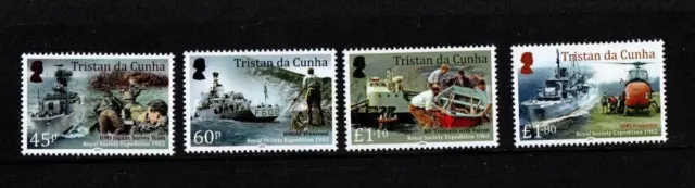 Tristan Da Cunha 2022 Sg1335-1338  Volcano Eruption Part 2 Mnh