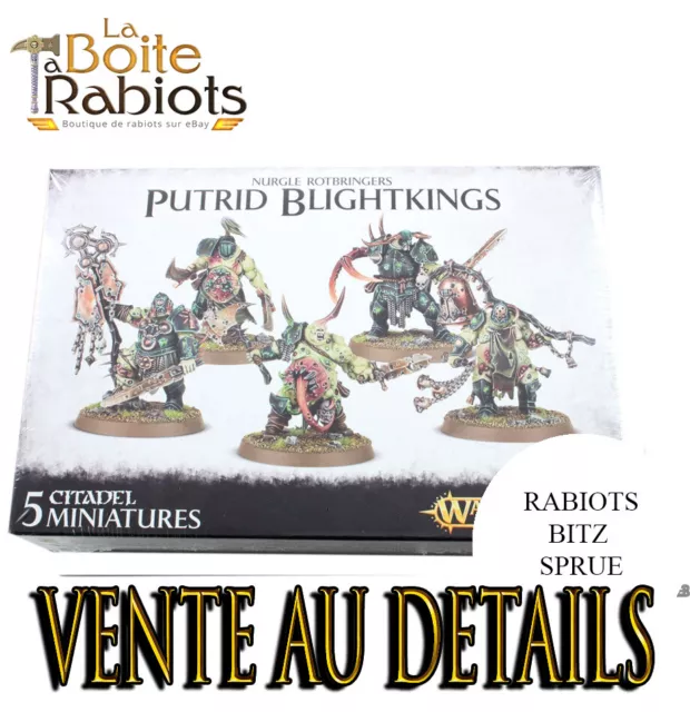 Warhammer Age of Sigmar Nurgle Rotbringers Putrid Blightkings Vente au détail