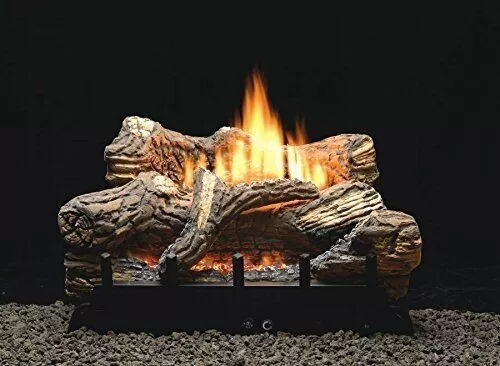 Juego de troncos sin ventilación Flint Hill 24" con quemador milivoltios | VFDR24LBN | 34.000 BTUs