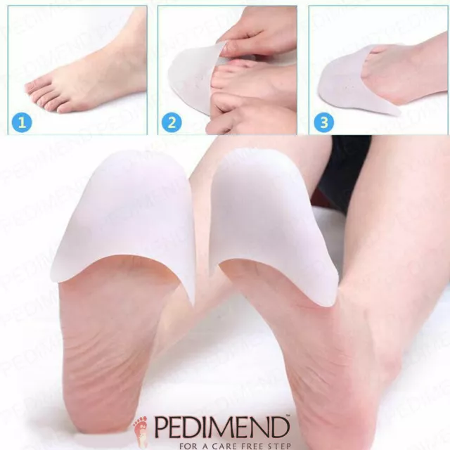 PEDIMEND Silicone Gel Ballet Pointe Shoes Toe Pads Metatarsal Pads Foot Care UK