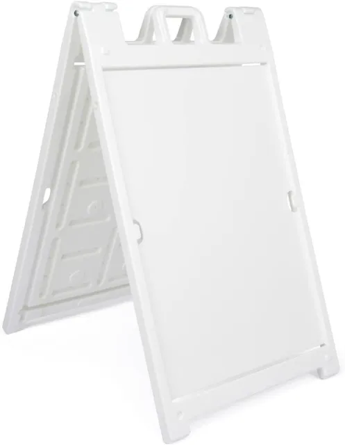 Displays2Go - BSWP2436WT - 27 in x 46 1/2 in White Sandwich Board (S)