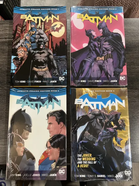 DC Comics Batman Rebirth Deluxe Edition Vol 1-4 HC GN  *Read*