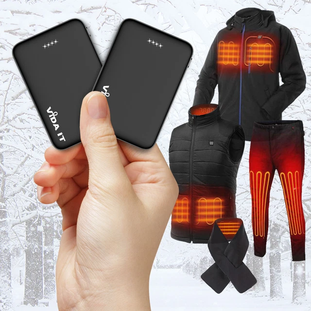 Mini USB Batterie Externe pour Gilet Chauffant Veste Chauffante 5V 2A Power  Bank