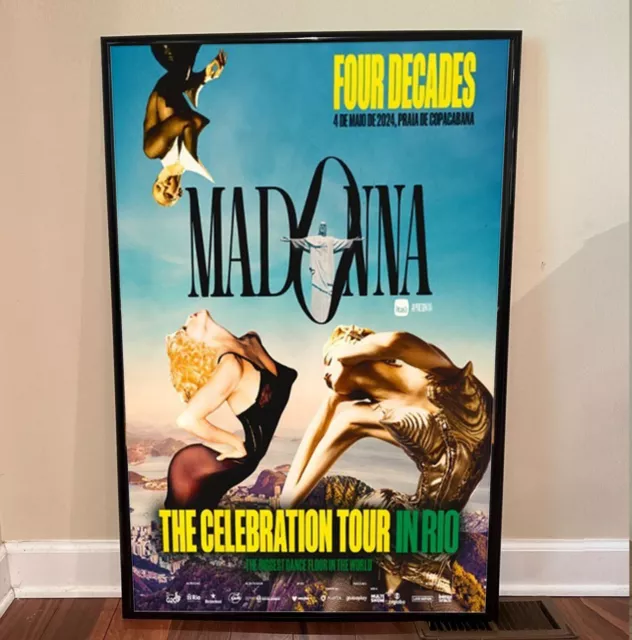 Madonna May 4 2024 Praia de Copacabana Rio de Janeiro Brazil Poster