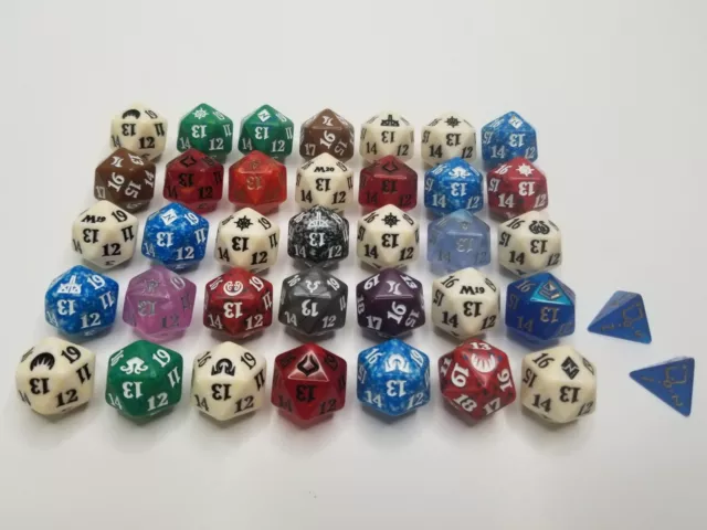 1 MTG Magic the Gathering Prerelease Spindown 20 sided Die Dice (28 different)