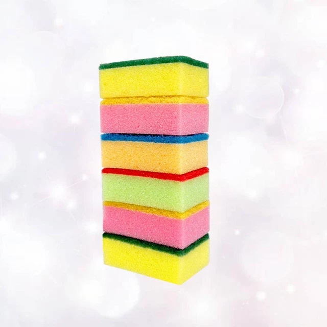 10 PCS GESCHIRRSPÜLSCHWAMM Scheuerschwamm Schrubber Entfernen EUR 4,82