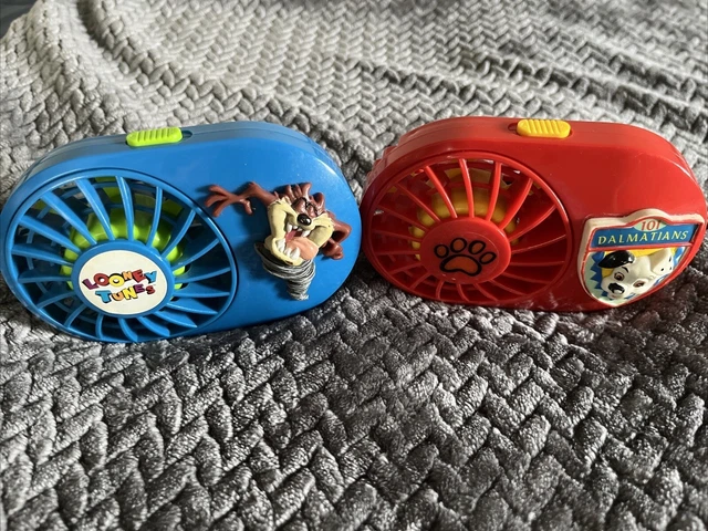 Vintage Disney and Warner Bros. 1996 Mini fun fans. Great condition!
