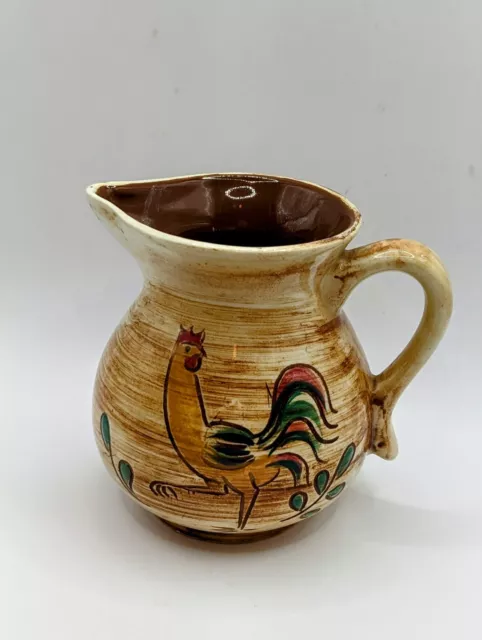 Vintage Pennsbury Pottery Rooster Creamer/Pitcher 5" 2