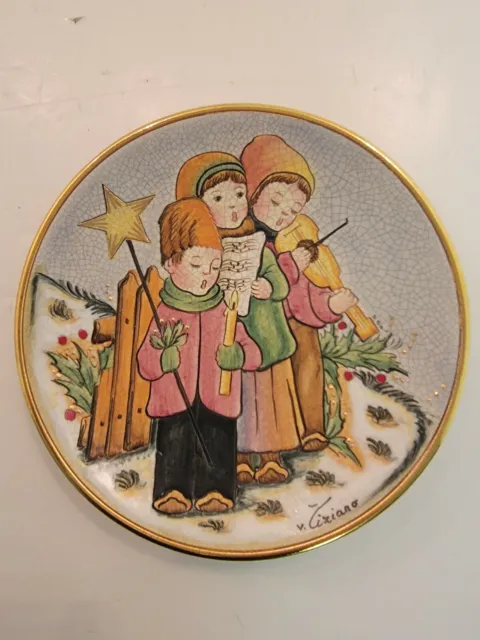 1979 Carolers Christmas Plate by Brockway #1765/ 7500 Original Box