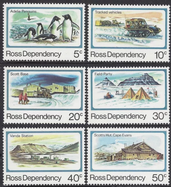 Ross Dependency (NZ Antarctic) 1982 ANTARCTIC SCENES(6) Unhinged Mint SG 15-20