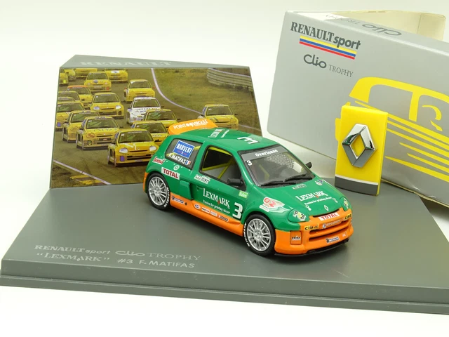 Miniature Renault Clio V6 Trophy Lexmark N°3 Matifas - Universal Hobbies 1/43 (Occasion)