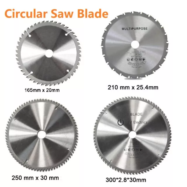 TCT Circular Saw Blade Saws 20T 24T 28T 40T 48T 60T 80T Makita Dewalt Fitting