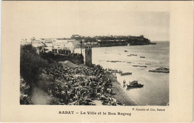 CPA AK RABAT La Ville et le Bou Regreg MAROC (23817)