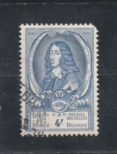 L5504 BELGIQUE timbre Y&T N° 885 de 1952 " Lamoral II claude François " Oblitéré