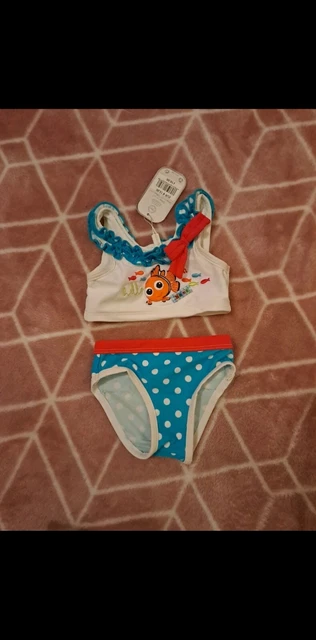 Costume Intero Bambina Con Volant E Stampa Rainbow Peace – Taglie 2T 3T 4T 5T 6