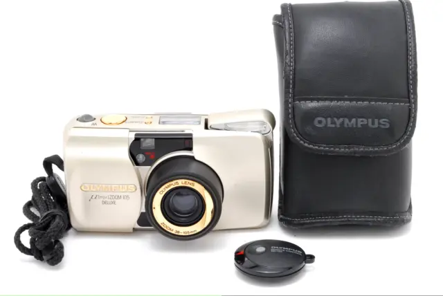【MINT/Case】 Olympus μ mju Zoom 105 Deluxe Point & Shoot Film Camera From JAPAN