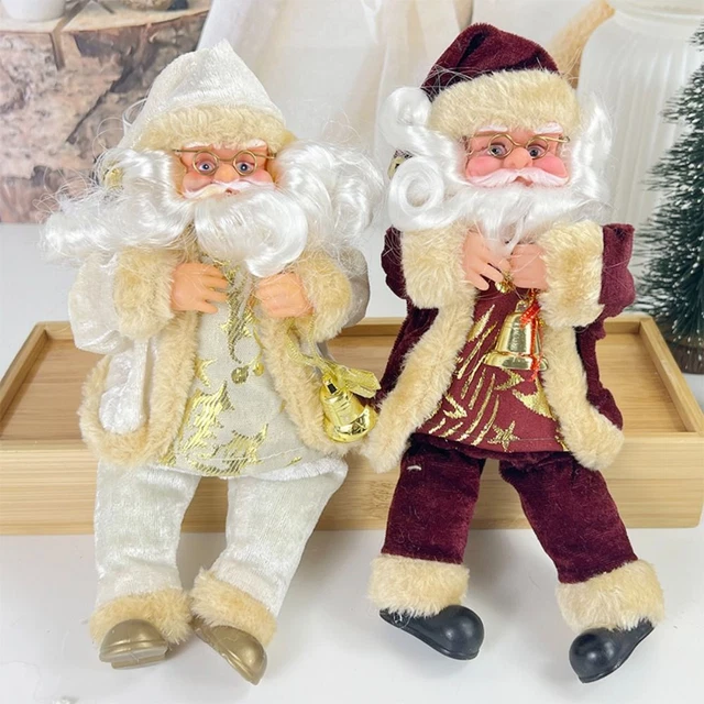 Décoration de fenêtre à la maison Figurine du Père Noël  Noël