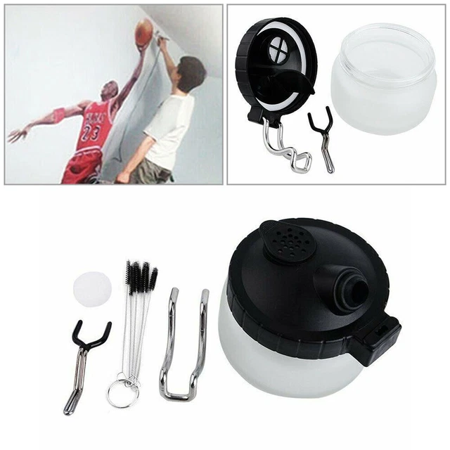 Juego de limpieza de aerógrafo Cleaning Pot accesorios cepillos tapón de limpieza limpio NUEVO