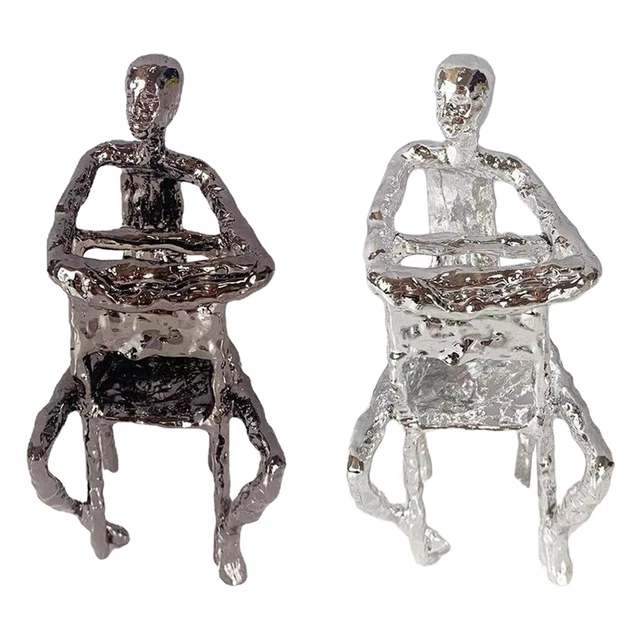 Moderne Skulptur Handwerk Figur Bücherregal Regal Statuen Dekor Ornamente