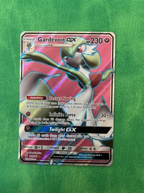 Pokemon Card Gardevoir GX 140/147 Full Art Rare Holo Burning Shadows LP