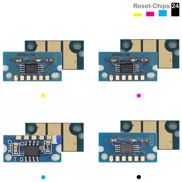 4x Trommel Reset Chip Y/M/C/K für Konica Minolta Bizhub C203 C253 C353