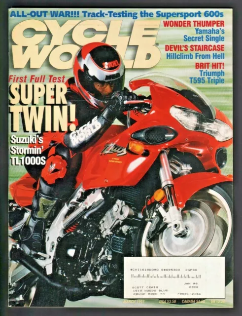 1997 March Cycle World Motorcycle Magazine - Del Mar Racetrack San Diego CA