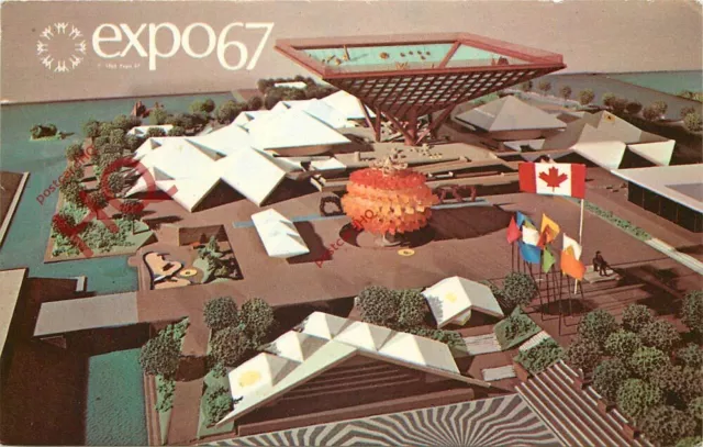 Picture Postcard__Montreal, Expo 67, Canada's Pavilion