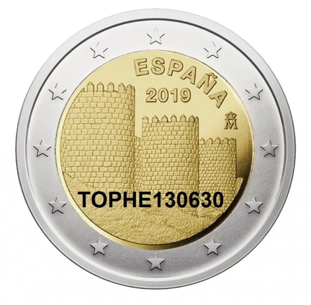 Espagne Commémorative 2019 " Rempart D'avila " 2 Euro - Neuve Unc -