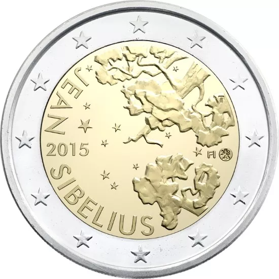 2 euro commemorativo Finlandia 2015 - Sibelius