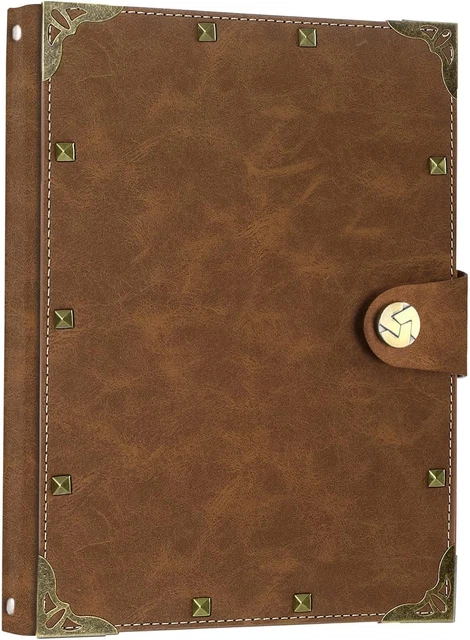 Quaderno In Pelle Ricaricabile A5 Con Penna - Elegante, Vintage, Per Scrivere, Disegnare O Come Regalo Premuroso - Foto 8