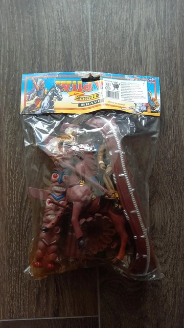 Lot De Soldats Far West Jumbo Toys – Cowboys Et Indiens – Vintage