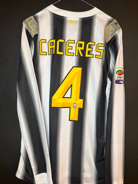 Maillot Juventus Match Issued Caceres 2011 Domicile - Uruguay - Long - Taille L - Nike