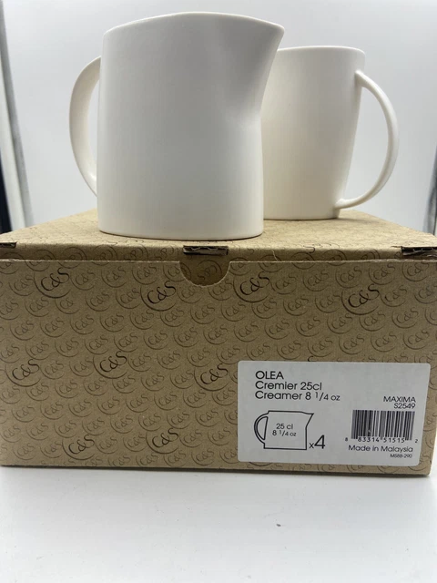 Chef & Sommelier Cremier Maxima S2549 8 1/4oz Box Of 4 Creamers Never Used