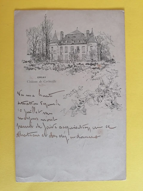 Carte Postale Ancienne CPA – MONTREVEL AIN – Château Du Tonkin Avec Motocycliste – Rare