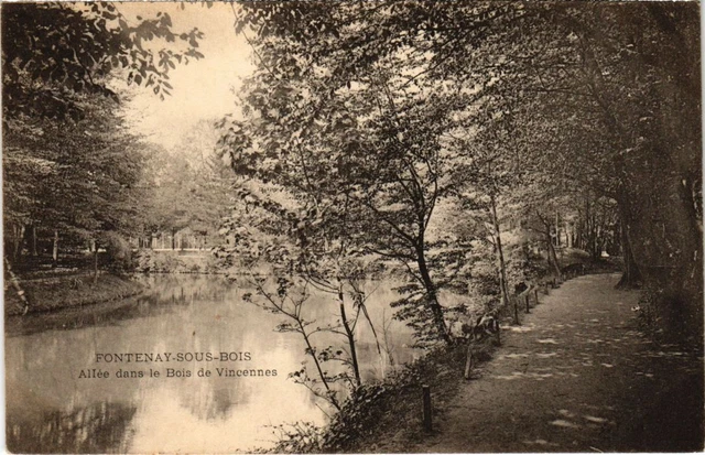 CPA AK Fontenay sous Bois Allee dans le Bois de Vincennes FRANCE (1282740)