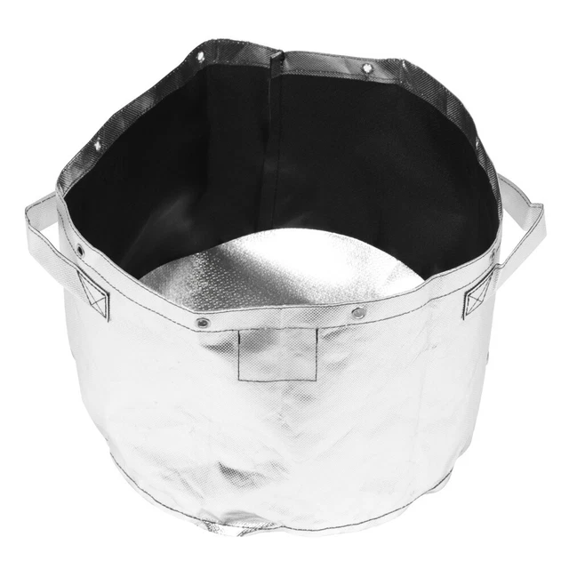 APOMOONS 2 Pezzi Sacchi per Rifiuti da Giardino con 1 Paio di Guanti Resistenti Sacchi Giardinaggio Riutilizzabili con Maniglie, Sacco Raccogli Foglie