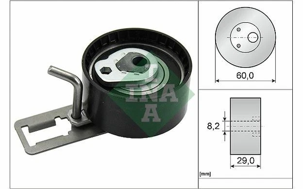 INA Galet tendeur pour PEUGEOT 207 308 531 0850 10 - Pièces Auto Mister Auto