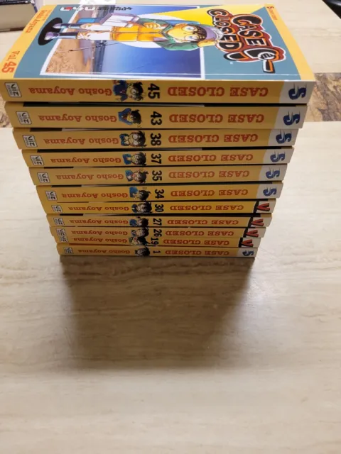 Case Closed Manga Lot of 11 English VIZ Gosho Aoyama 11 Volumes