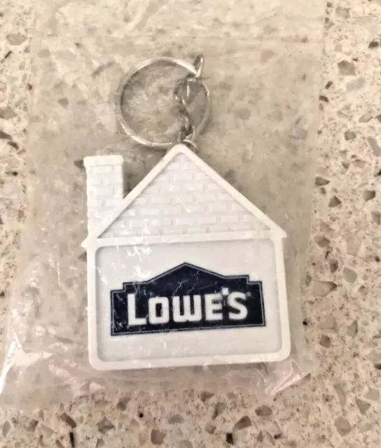 Vintage LOWE'S HOME IMPROVEMENT Tape Measure COLLECTIBLE HOUSE KEY CHAIN