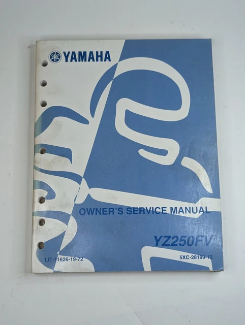 Genuine Yamaha Factory Dealer Service Repair Manual YZ250F First Edition