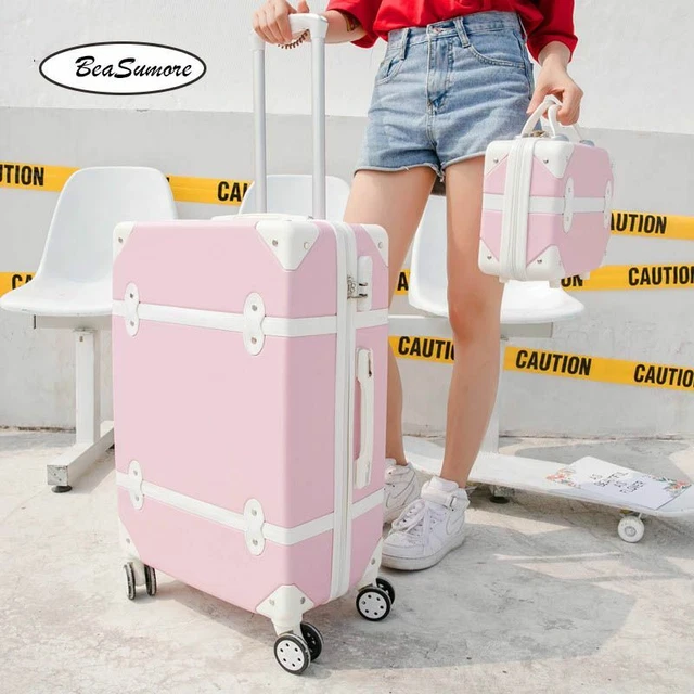 Carry On Luggage With Wheels Travel Trolley Suitcase Spinner Hard Shell Hand Bag
