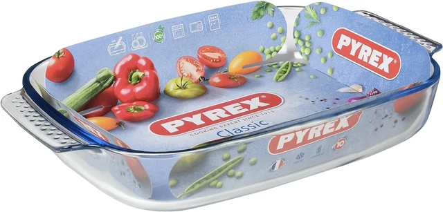 Teglia Pyrex Classic In Vetro Borosilicato 30x20 Cm - Per Forno E Frigo