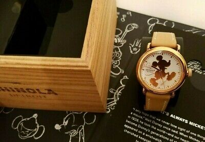 Shinola Runwell DISNEY Mickey 36mm Watch Set- New