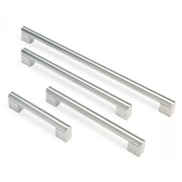 Boss Bar Cabinet Door Handle Kitchen Cupboard Brushed Stainless Steel Boston