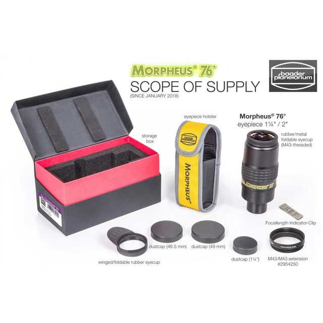 Baader 1.25" & 2" Morpheus 76° Wide-Field Eyepiece - 4.5mm # 2954204 3