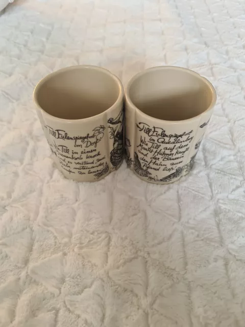 2 Stück - Bierkrug/ Tasse Rosenthal Studio Linie, Till Eulenspiegel